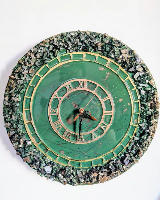 Crystal Resin Clock