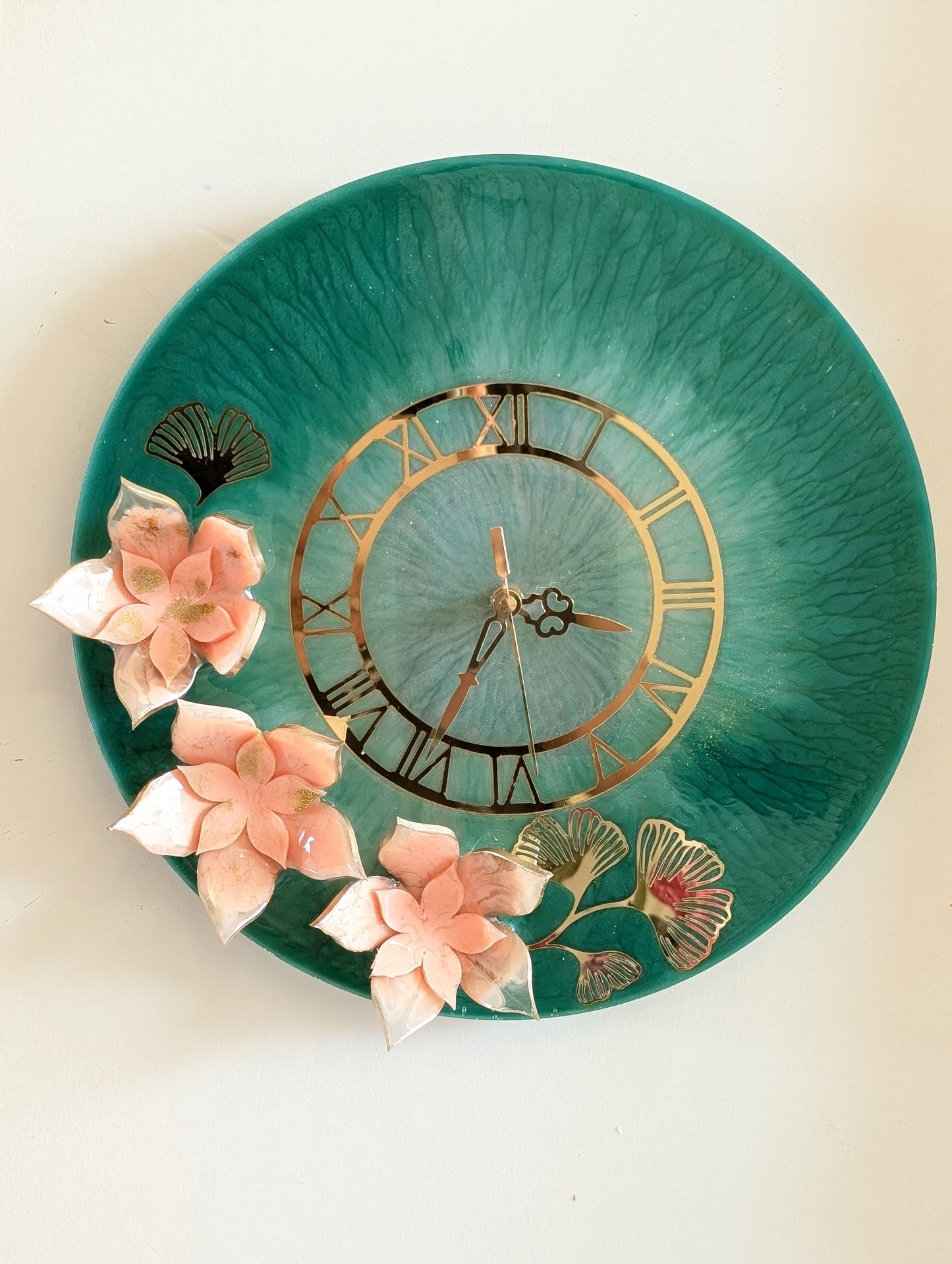 Stunning Colored Floral Clock