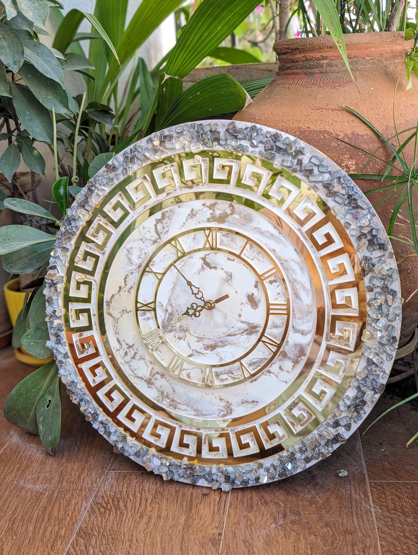 Customized & Handmade Gold Clock