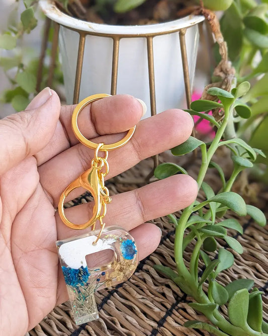 P Resin Keychain