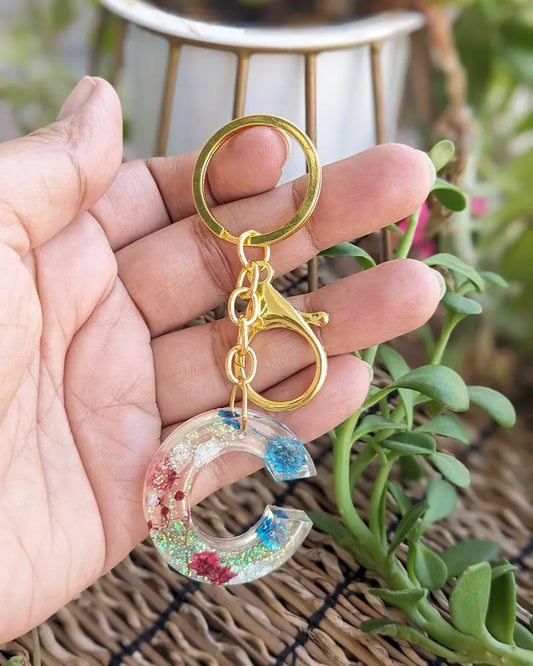 O Resin Keychain