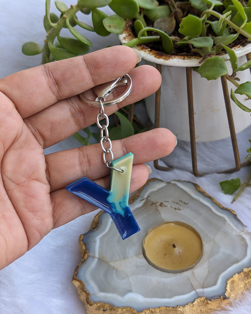 Y Resin Keychain