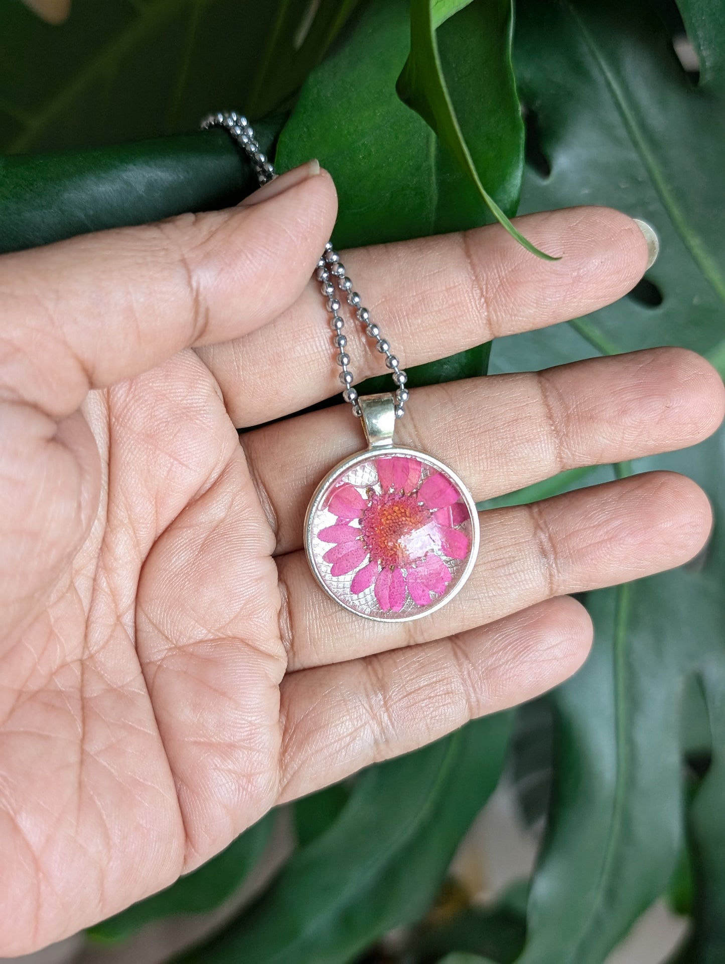 Floral Pink Pendent