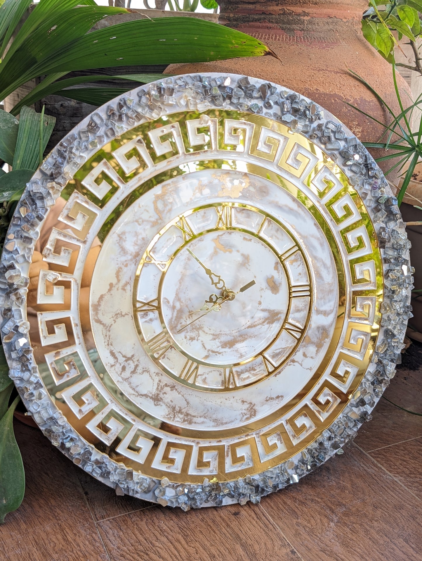 Customized & Handmade Gold Clock