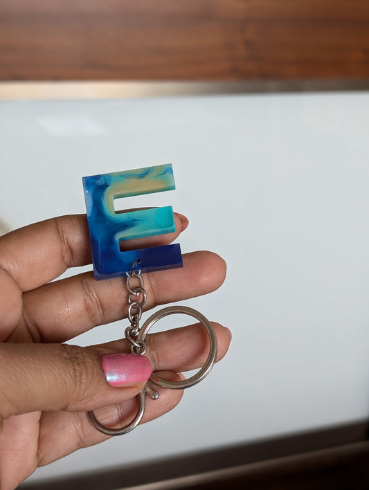 E Resin Keychain