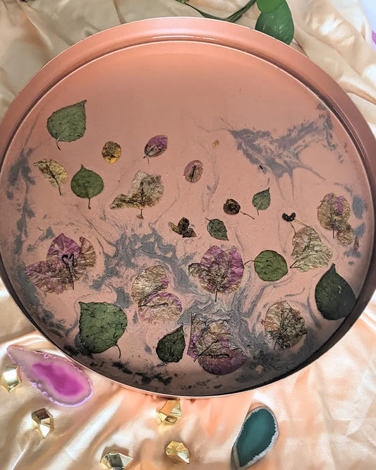 Floral Harmony Serving Tray