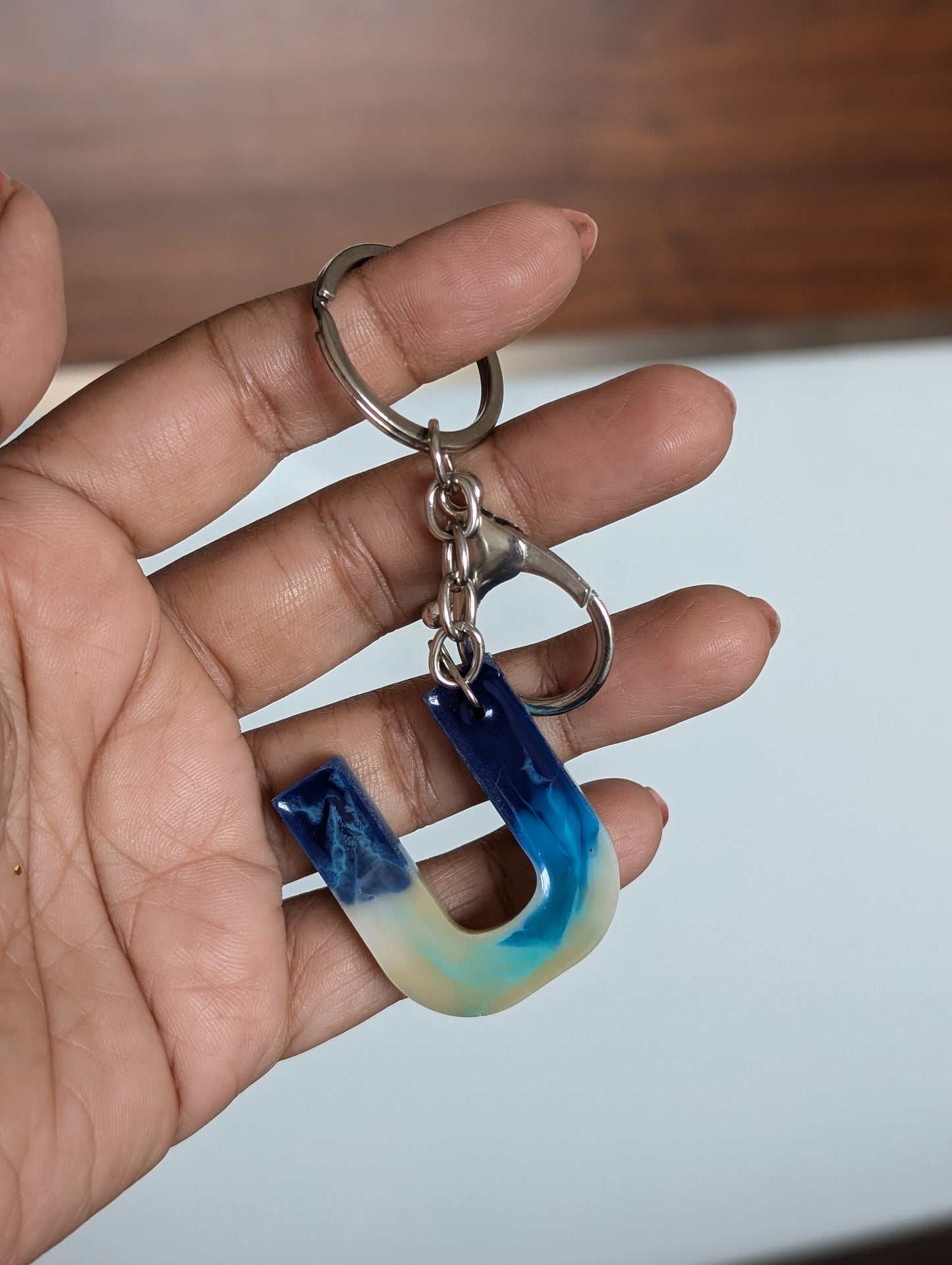 U Resin Keychain