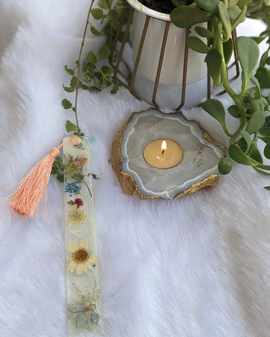 Flower Preserve Resin Bookmark