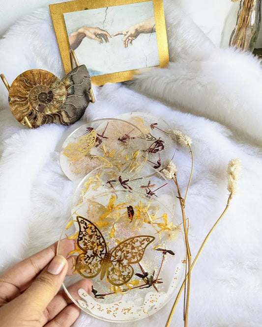 Butterfly Resin Coaster