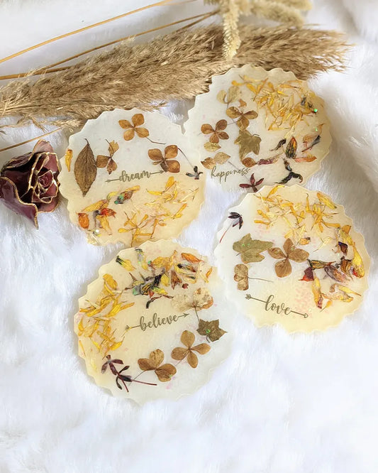 Floral Resin Coaster