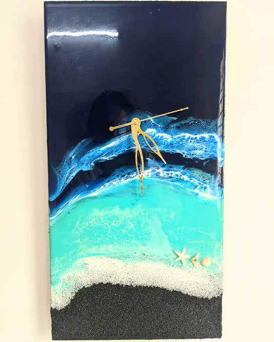 Ocean Resin Clock