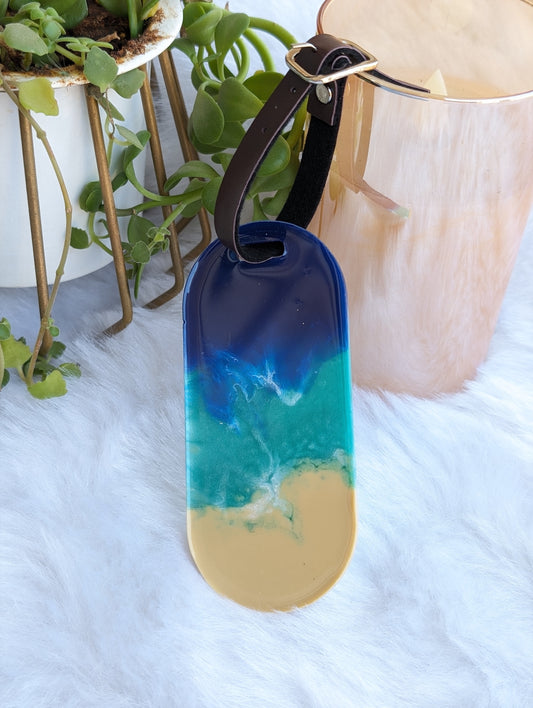 Ocean Resin Luggage Tag