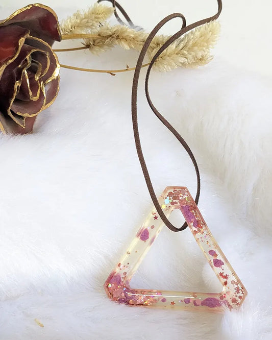 Triangle Resin Pendent