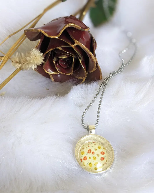 Floral Bliss Resin Pendent