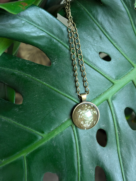 Green Glitter Pendent