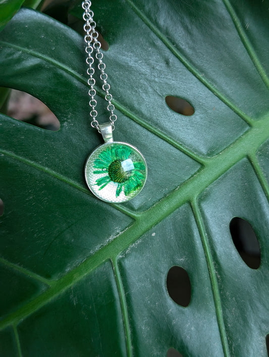 Floral Green Pendent