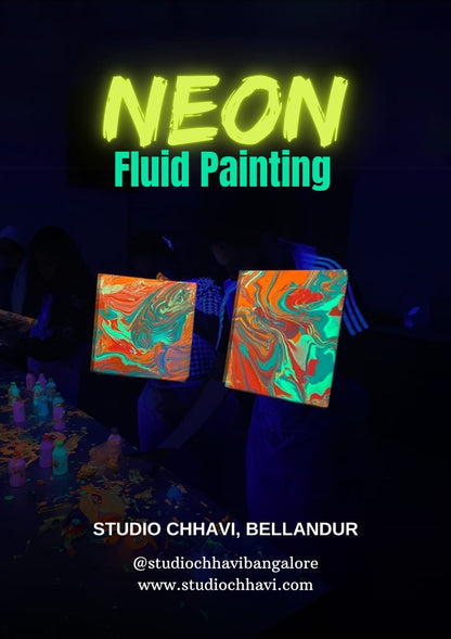 Glow in the dark fluid art Workshop