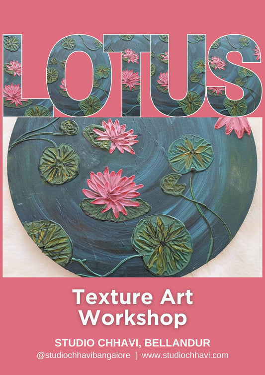 3 D lotus Texture Art Workshop